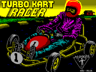 Turbo Kart Racer title screen for ZX Spectrum